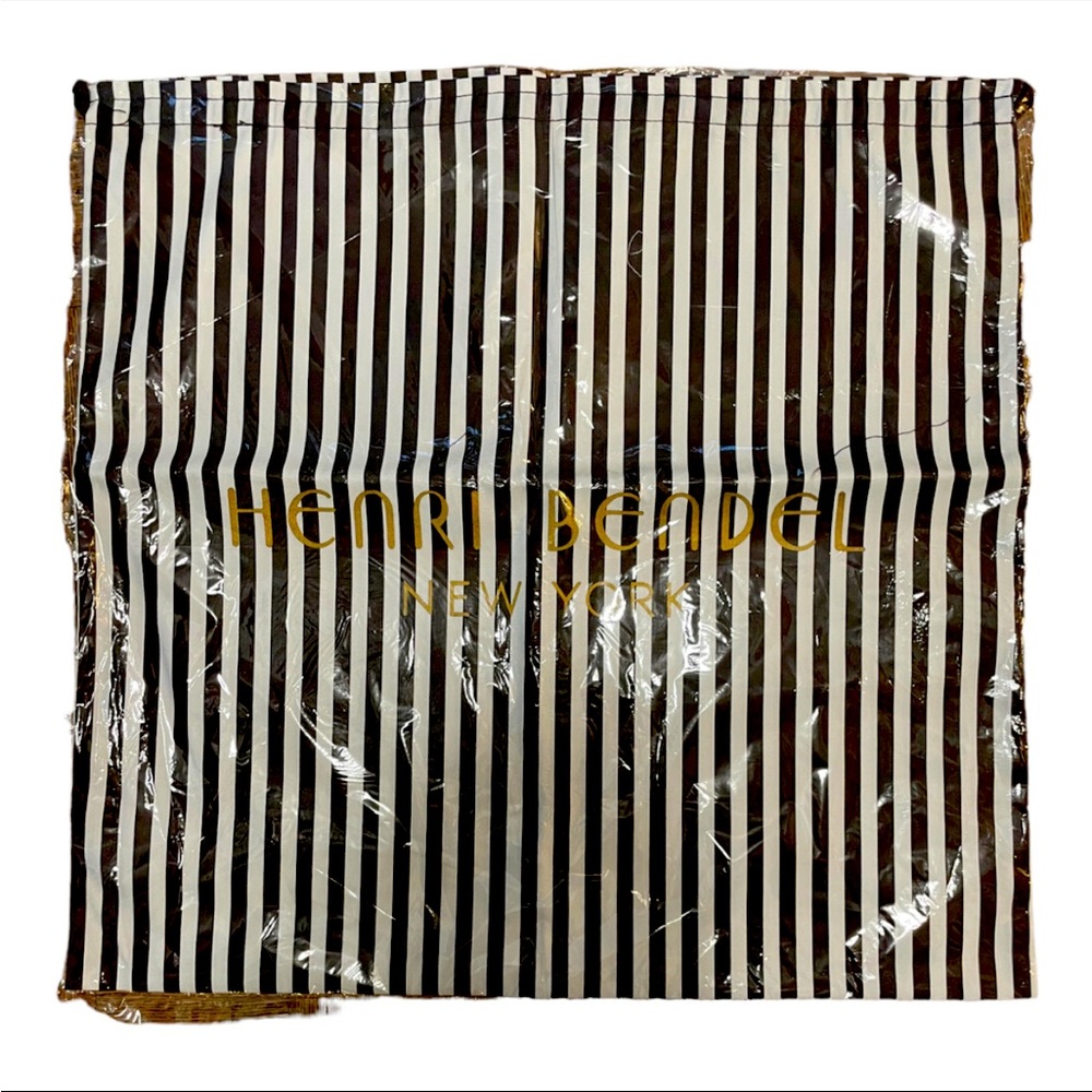 Henri Bendel LARGE Striped Dustbag - still in plastic. New and Unused 22”x 22”